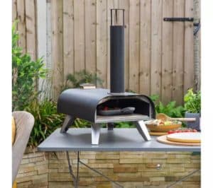 picture of small wood pellet powered pizza oven